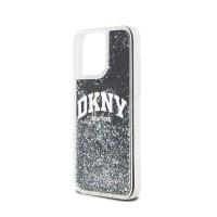 DKNY Liquid Glitter Big Logo - Etui iPhone 14 Pro Max (czarny)