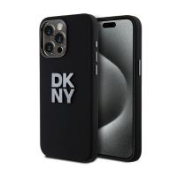 DKNY Liquid Silicone Metal Logo - Etui iPhone 15 Pro Max (czarny)