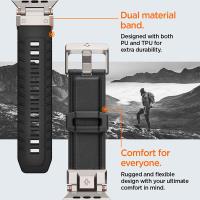 Spigen DuraPro Armor PU - Pasek do Apple Watch 42/44/45/49 mm (czarny)