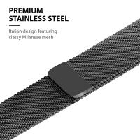 Crong Milano Steel - Pasek ze stali nierdzewnej do Apple Watch 42/44/45/49 mm (grafitowy)