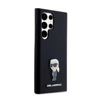 Karl Lagerfeld Silicone Ikonik Metal Pin - Etui Samsung Galaxy S24 Ultra (czarny)