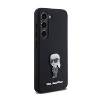 Karl Lagerfeld Silicone Ikonik Metal Pin - Etui Samsung Galaxy S24+ (czarny)