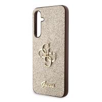 Guess Glitter Script Big 4G - Etui Samsung Galaxy S23 FE (złoty)