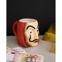 Dom z Papieru - Kubek ceramiczny w pudełku prezentowym 3D 350 ml (Salvador Dali Mask)