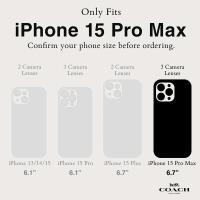 Coach Slim Wrap Signature C Case -  Etui iPhone 15 Pro Max (Charcoal)