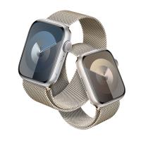 Crong Milano Steel – Pasek ze stali nierdzewnej do Apple Watch 42/44/45/49 mm (szampański)