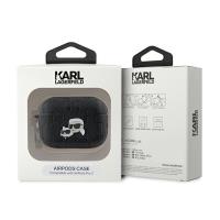Karl Lagerfeld Monogram Karl & Choupette Head - Etui AirPods Pro 2 (czarny)