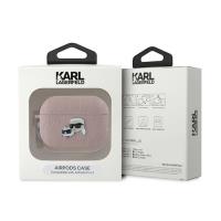 Karl Lagerfeld Monogram Karl & Choupette Head - Etui AirPods Pro 2 (różowy)