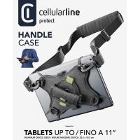 Cellularline Handle Case - Uniwersalne etui na tablet do 11'' z uchwytem i paskiem (czarny)