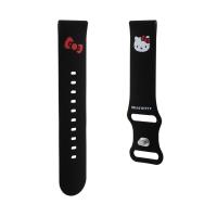 Hello Kitty Silicone Kitty Head - Pasek uniwersalny do smartwatcha 22 mm (czarny)