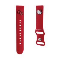 Hello Kitty Silicone Kitty Head - Pasek uniwersalny do smartwatcha 22 mm (czerwony)