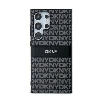 DKNY Leather Mono Stripe & Metal Logo - Etui Samsung Galaxy S24 Ultra (czarny)