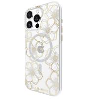 Case-Mate Floral Gems MagSafe - Etui iPhone 16 Pro Max (Gold)