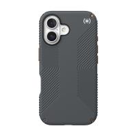 Speck Presidio2 Grip - Etui iPhone 16 (Charcoal Grey / Cool Bronze / White)