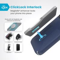 Speck Presidio2 Grip ClickLock & MagSafe - Etui iPhone 16 (Coastal Blue / Dust Grey / White)