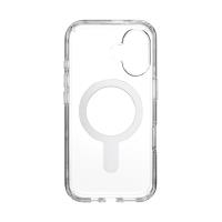 Speck Presidio Perfect-Clear ClickLock & MagSafe - Etui iPhone 16 (Clear / Chrome Finish / Serene Silver)