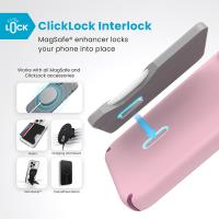 Speck Presidio2 Pro ClickLock & MagSafe - Etui iPhone 16 Plus (Wednesday Pink / Boysenberry Purple / White)