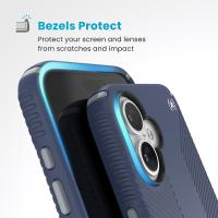 Speck Presidio2 Grip ClickLock & MagSafe - Etui iPhone 16 Plus (Coastal Blue / Dust Grey / White)