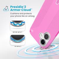 Speck Presidio2 Grip ClickLock & MagSafe - Etui iPhone 16 Plus (True Pink / Shocking Pink / White)