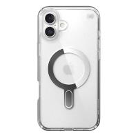 Speck Presidio Perfect-Clear ClickLock & MagSafe - Etui iPhone 16 Plus (Clear / Chrome Finish / Serene Silver)