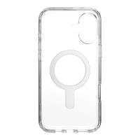 Speck Presidio Perfect-Clear ClickLock & MagSafe - Etui iPhone 16 Plus (Clear / Chrome Finish / Serene Silver)