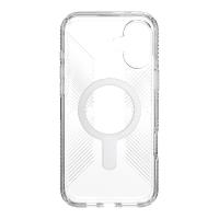 Speck Presidio Perfect-Clear Grip ClickLock & MagSafe - Etui iPhone 16 Plus (Clear / Chrome Finish / Serene Silver)