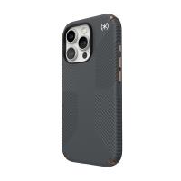 Speck Presidio2 Grip - Etui iPhone 16 Pro (Charcoal Grey / Cool Bronze / White)