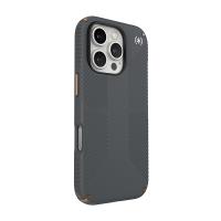 Speck Presidio2 Grip - Etui iPhone 16 Pro (Charcoal Grey / Cool Bronze / White)