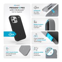 Speck Presidio2 Pro ClickLock & MagSafe - Etui iPhone 16 Pro (Black / Slate Grey / White)