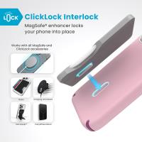 Speck Presidio2 Pro ClickLock & MagSafe - Etui iPhone 16 Pro (Wednesday Pink / Boysenberry Purple / White)