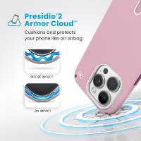 Speck Presidio2 Pro ClickLock & MagSafe - Etui iPhone 16 Pro (Wednesday Pink / Boysenberry Purple / White)