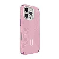 Speck Presidio2 Grip ClickLock & MagSafe - Etui iPhone 16 Pro (Wednesday Pink / Boysenberry Purple / White)