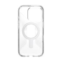 Speck Presidio Perfect-Clear Grip ClickLock & MagSafe - Etui iPhone 16 Pro (Clear / Chrome Finish / Serene Silver)