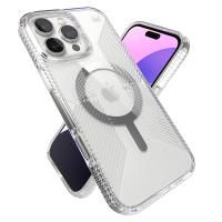 Speck Presidio Perfect-Clear Grip MagSafe - Etui iPhone 16 Pro Max (Clear / Chrome Finish / Serene Silver)