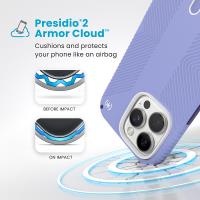 Speck Presidio2 Grip ClickLock & MagSafe - Etui iPhone 16 Pro Max (Future Lavender / Cassis Purple / White)