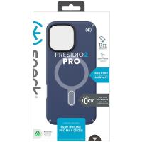 Speck Presidio2 Pro ClickLock & MagSafe - Etui iPhone 16 Pro Max (Coastal Blue / Dust Grey / White)