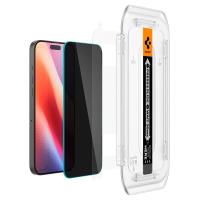 Spigen GLAS.TR EZ FIT Privacy 2-Pack - Szkło hartowane z filtrem prywatyzującym do iPhone 16 Pro 2 szt