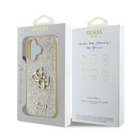 Guess Fixed Glitter Big 4G - Etui iPhone 16 Plus (złoty)