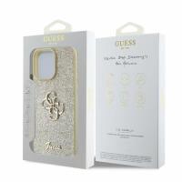 Guess Fixed Glitter Big 4G - Etui iPhone 16 Pro Max (złoty)