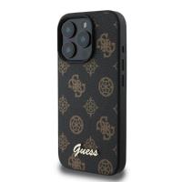 Guess Peony Script MagSafe - Etui iPhone 16 Pro (czarny)