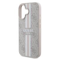 Guess 4G Printed Stripes MagSafe - Etui iPhone 16 Plus (różowy)