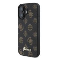 Guess Peony Script MagSafe - Etui iPhone 16 (czarny)