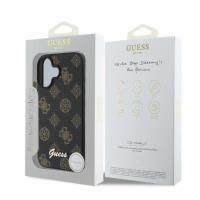 Guess Peony Script MagSafe - Etui iPhone 16 (czarny)