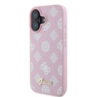 Guess Peony Script MagSafe - Etui iPhone 16 (różowy)