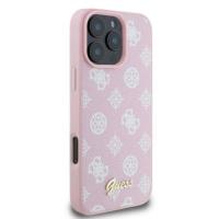 Guess Peony Script MagSafe - Etui iPhone 16 Pro Max (różowy)