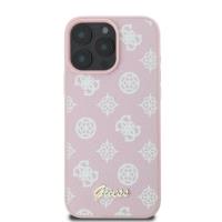 Guess Peony Script MagSafe - Etui iPhone 16 Pro Max (różowy)