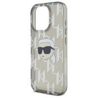 Karl Lagerfeld IML Karl Head Electroplated - Etui iPhone 16 Pro (czarny)