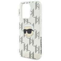 Karl Lagerfeld IML Karl Head Electroplated - Etui  iPhone 16 Pro (przezroczysty)