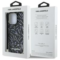 Karl Lagerfeld Zebra With Cord - Etui iPhone 16 Pro (fioletowy)