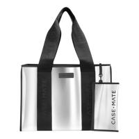 Case-Mate Large Travel Tote Bag - Wodoodporna torba na ramię z etui na telefon (Silver Chrome)